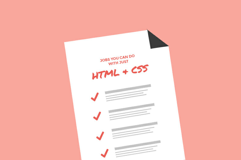 html and css jobs